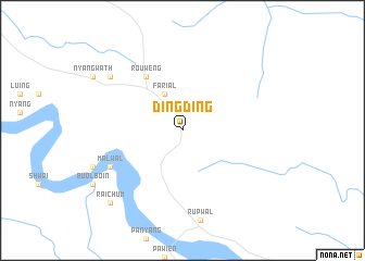 map of Ding Ding
