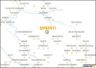 map of Dîngeşti