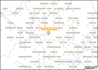 map of Dinggigu