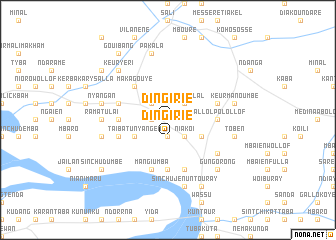 map of Dingirie