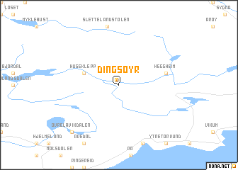 map of Dingsøyr