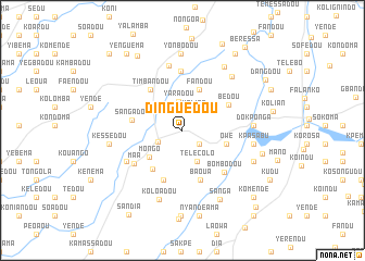 map of Dinguédou