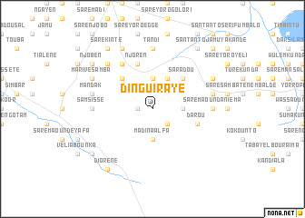 map of Dinguiraye