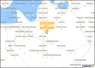 map of Dinguiri