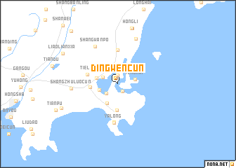 map of Dingwencun