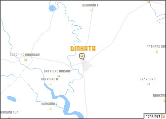 map of Dīnhāta