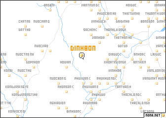 map of Ðinh Bon