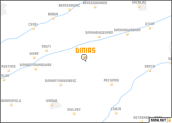 map of Diniaş