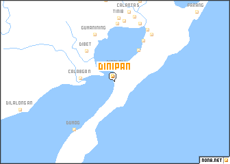 map of Dinipan