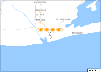 map of Din Muhammad
