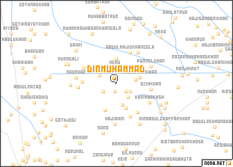 map of Dīn Muhammad