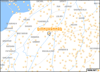 map of Dīn Muhammad