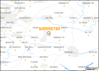 map of Dinnington