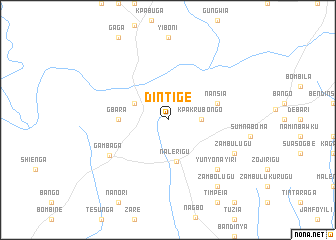 map of Dintige