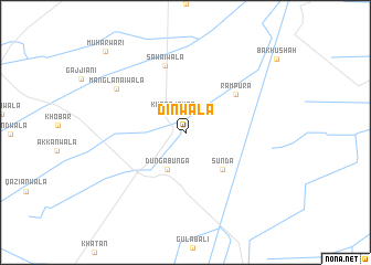 map of Dīnwāla