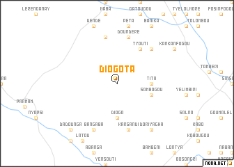 map of Diogota