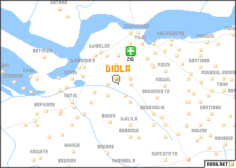 map of Diola