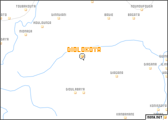 map of Diolokoya