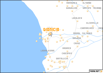 map of Dionicia