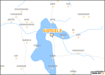 map of Dionkélé