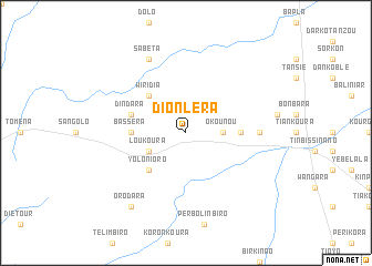 map of Dionléra