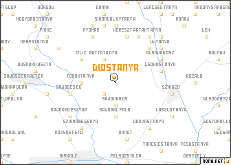 map of Dióstanya