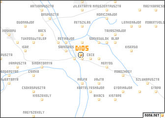 map of Diós