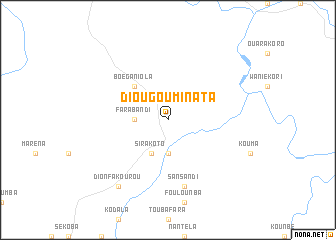 map of Diougouminata