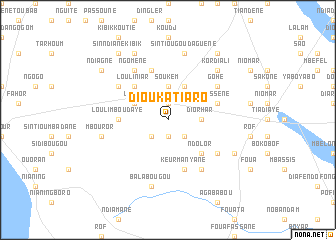 map of Diouka Tiaro