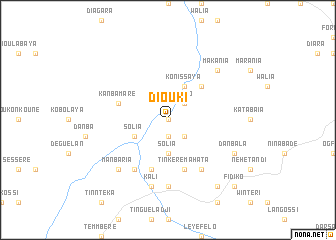 map of Diouki