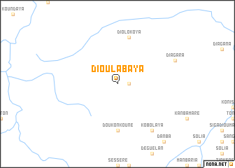 map of Dioulabaya