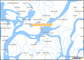 map of Dioumanegar