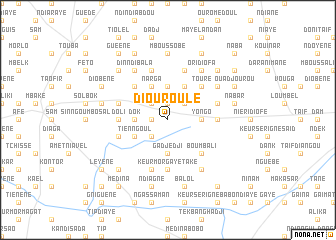 map of Diouroulé