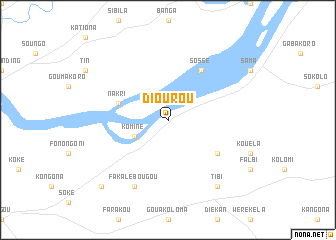 map of Diourou