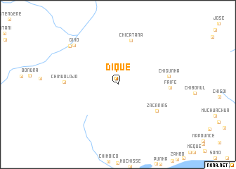 map of Dique