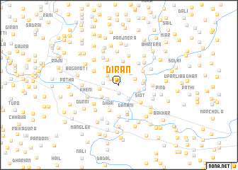 map of Dīrān