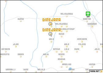 map of Dirē Jara