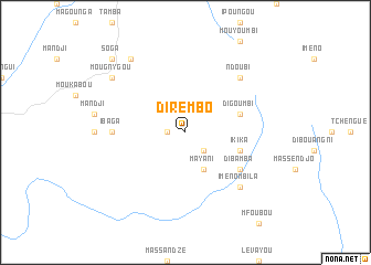 map of Dirembo