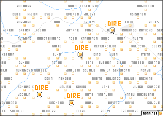 map of Dirē