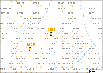 map of Dirē