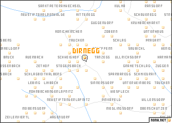 map of Dirnegg