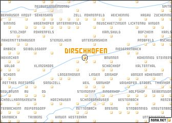 map of Dirschhofen