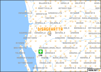 map of Disagewatta