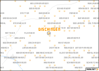 map of Dischingen