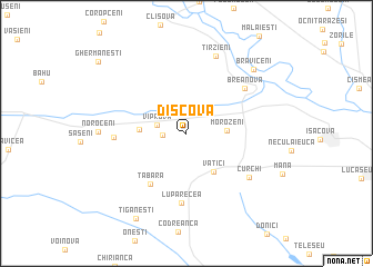 map of Dişcova