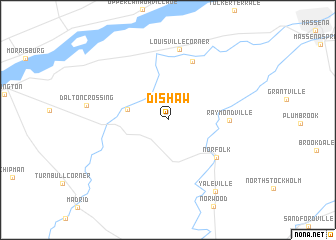 map of Dishaw
