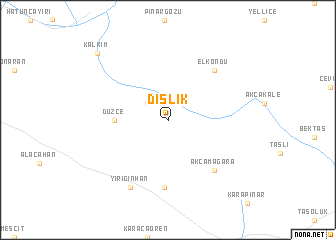 map of Dışlık