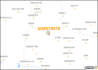 map of Disputanta