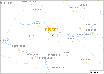 map of Dissen