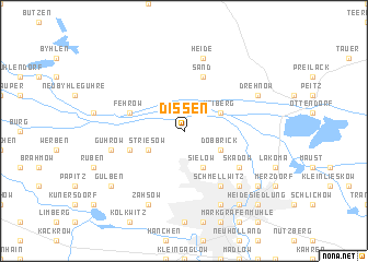 map of Dissen